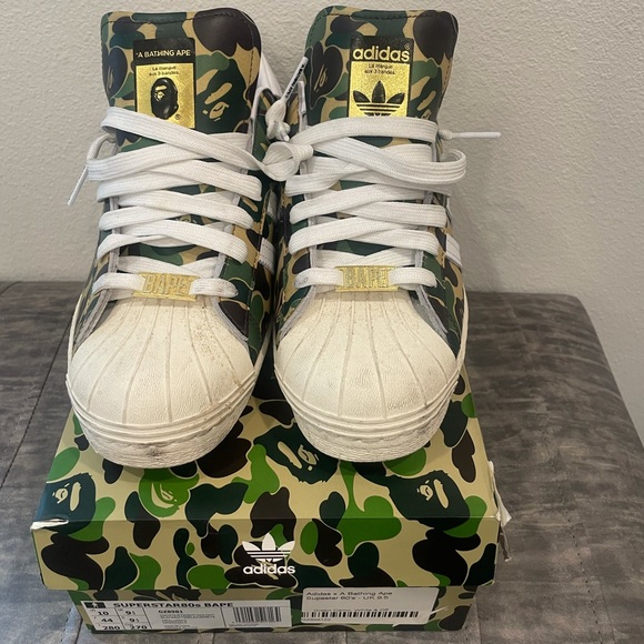 Adidas Bape Superstar 80s addition - Picture 1 of 8